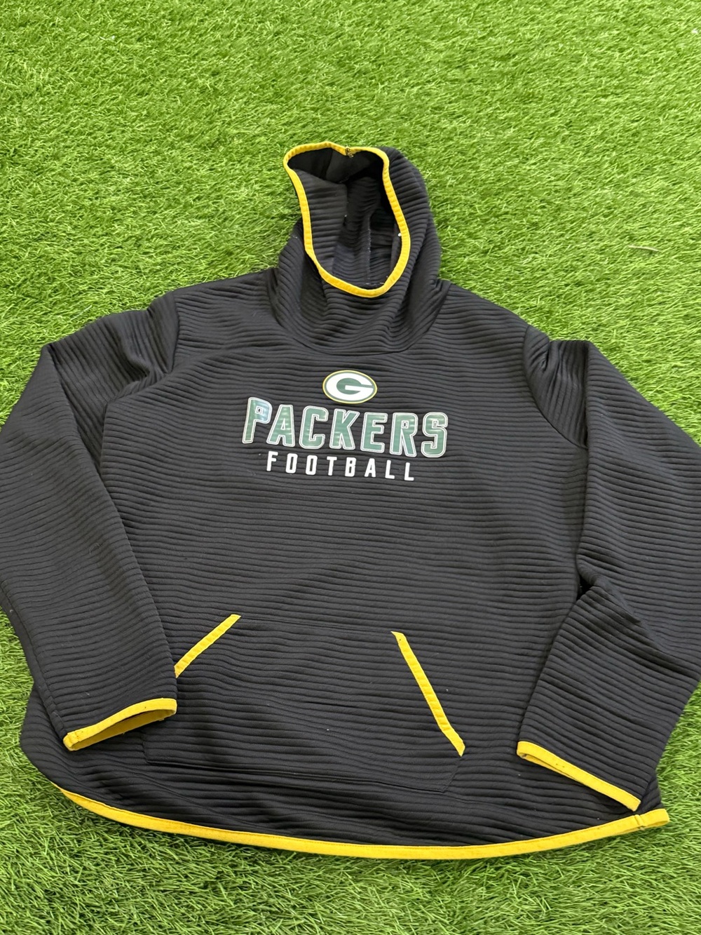 NFL Team Apparel Green Bay Packers Football Hooded Sweatshirt